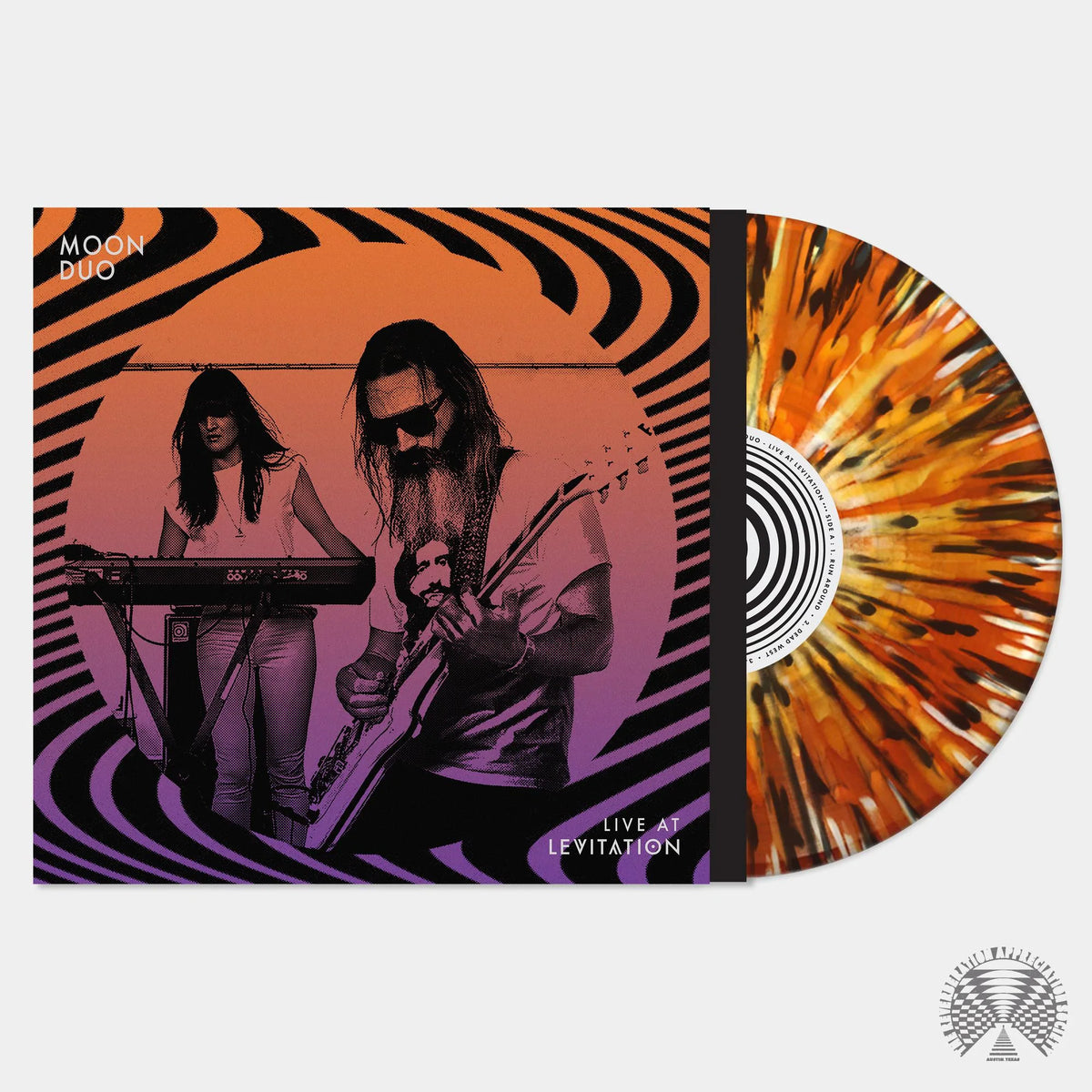 Moon Duo – Live At Levitation LP (Orange Splatter Vinyl)