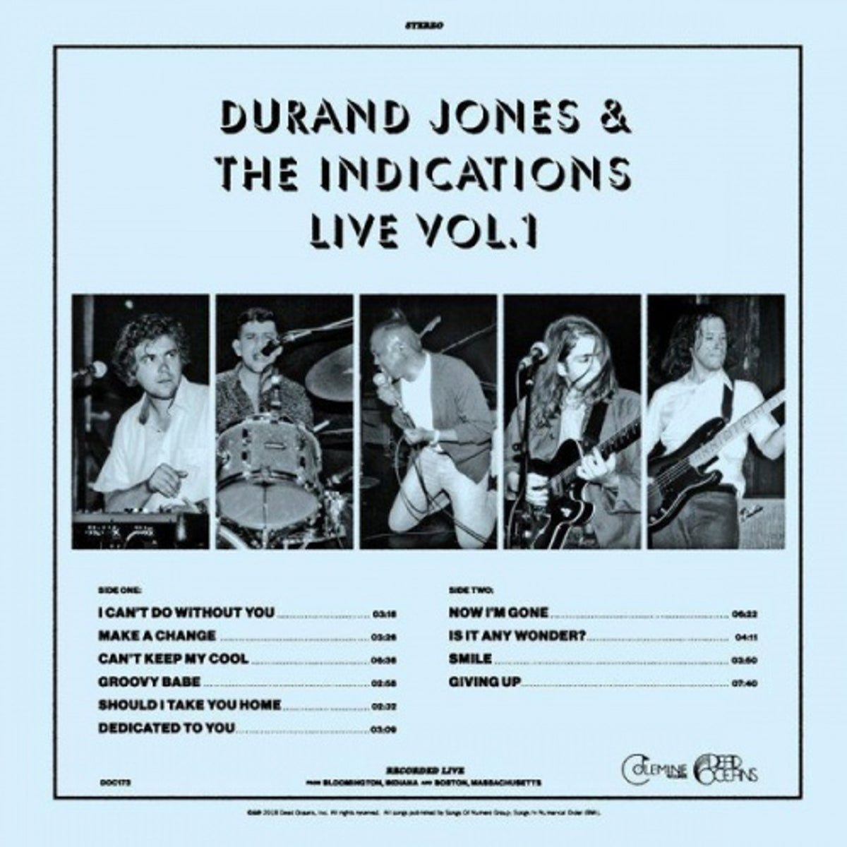 Durand Jones & The Indications - Live Vol. 1 LP