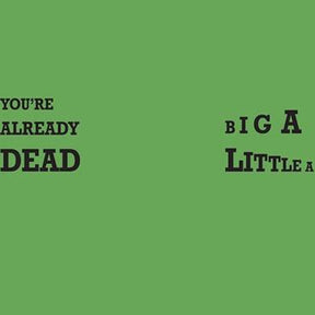 Crass – Big A Little A / You’re Already Dead 12" (Green Vinyl, Die-Cut Sleeve)