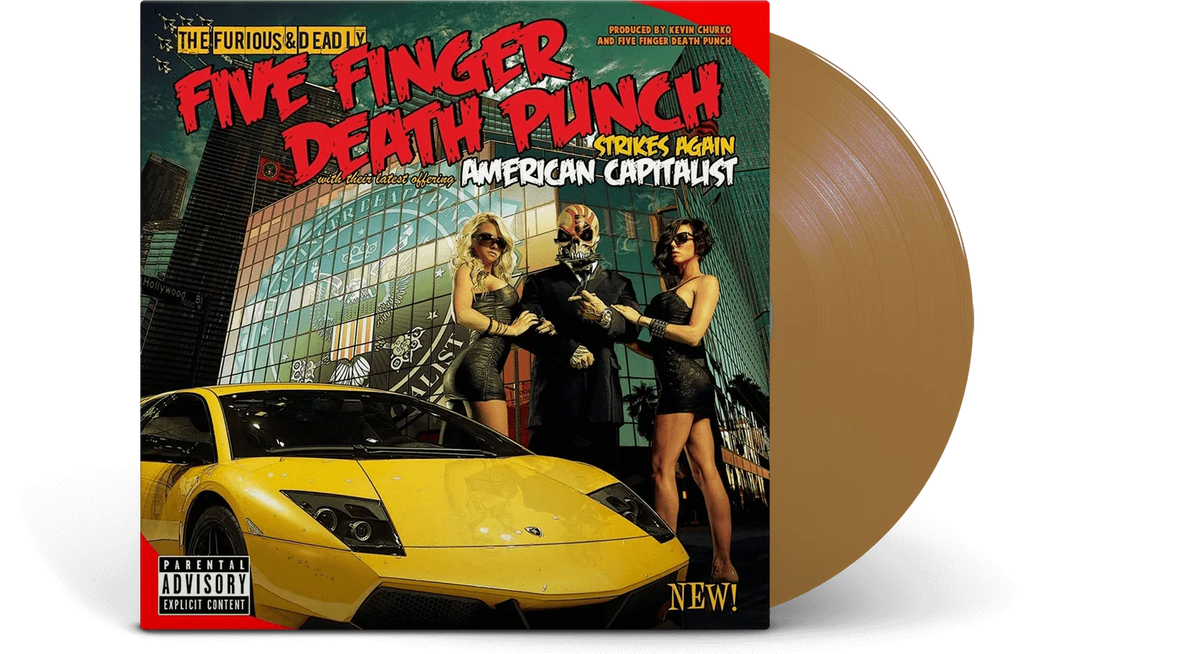 Five Finger Death Punch – American Capitalist LP (Gold Vinyl, Gatefold)