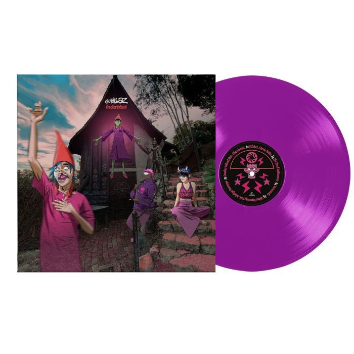 Gorillaz - Cracker Island LP (Indie Exclusive Neon Purple Vinyl)