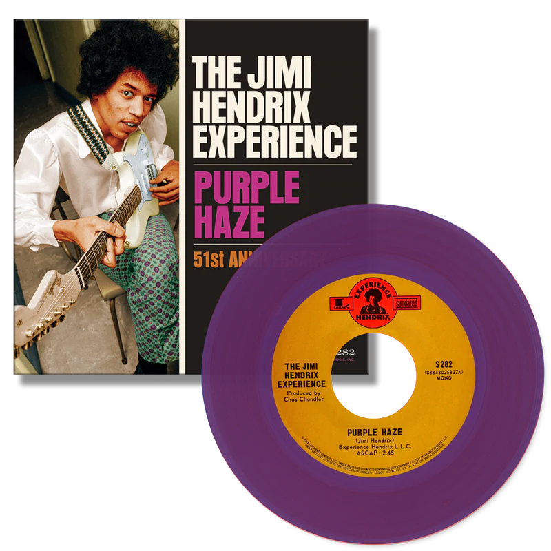 Jimi Hendrix - Purple Haze b/w 51st Anniversary 7"