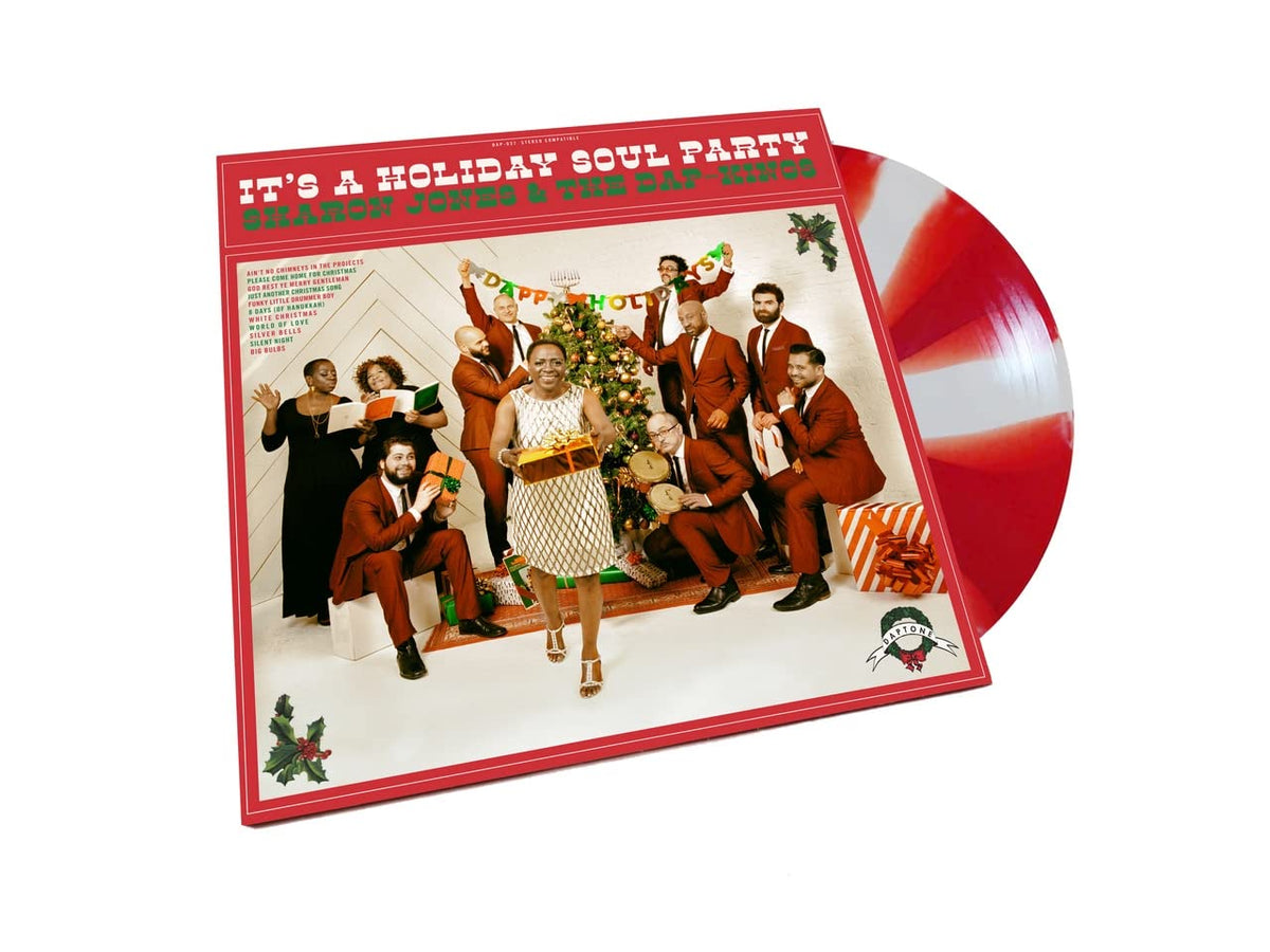 Sharon Jones & The Dap-Kings – It's A Holiday Soul Party LP (Candy Cane Vinyl, Download)