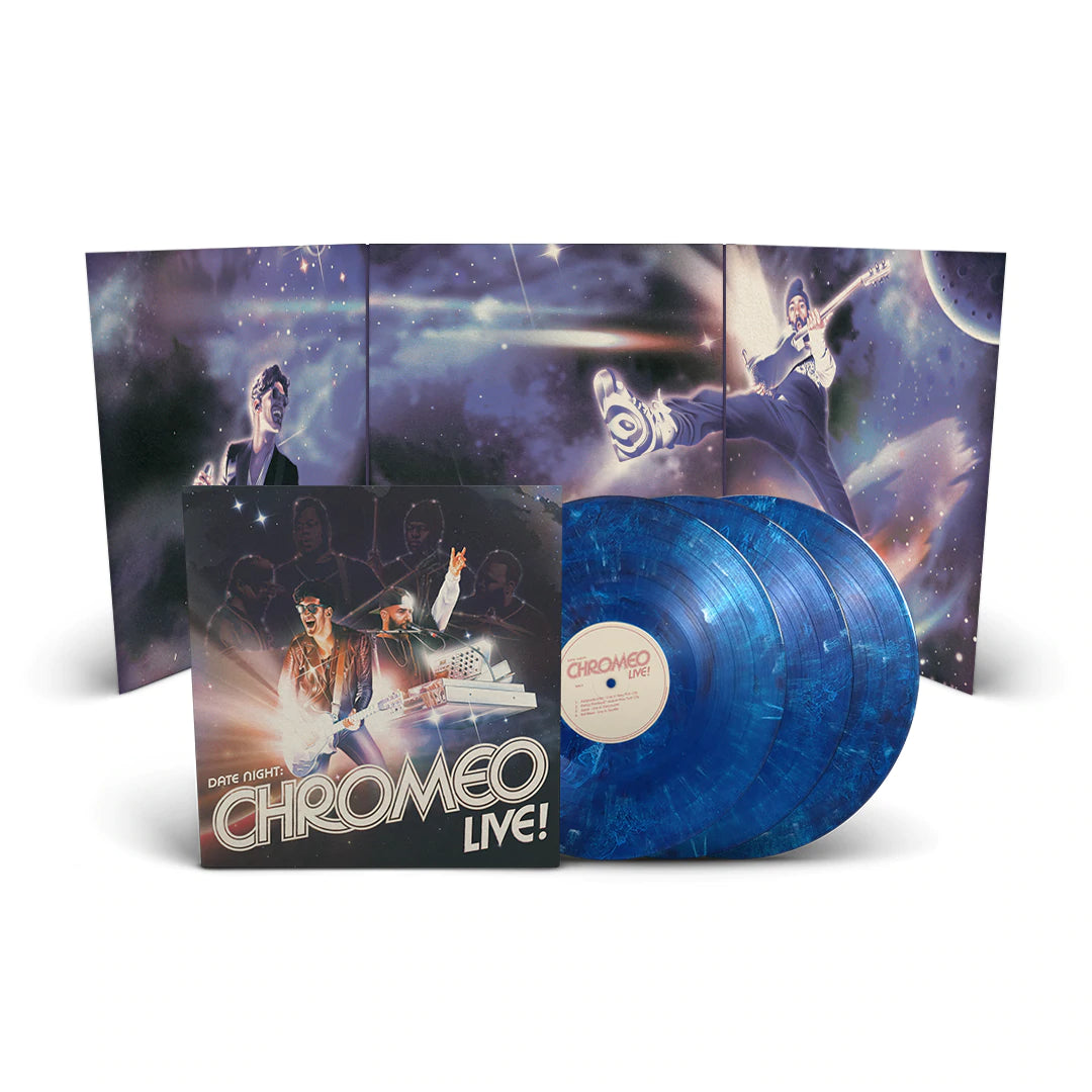 Chromeo – Date Night: Chromeo Live! 3LP (Blue Vinyl, 140g, Tri-fold Sleeve)
