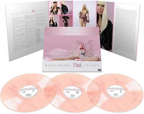 Nicki Minaj - Pink Friday 3LP (10th Anniversary, Deluxe Version, Pink & White Swirl Vinyl)