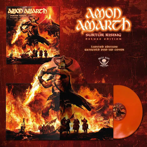 Amon Amarth – Surtur Rising LP (Orange Vinyl, Gatefold Pop-Up Cover)