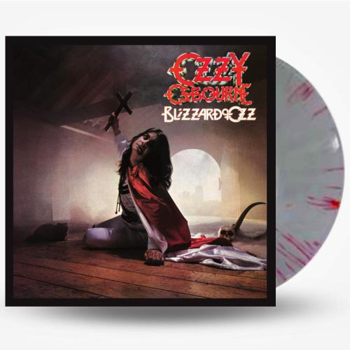 Ozzy Osbourne - Blizzard Of Ozz LP (Limited Edition Silver With Red Swirl Colored Vinyl)