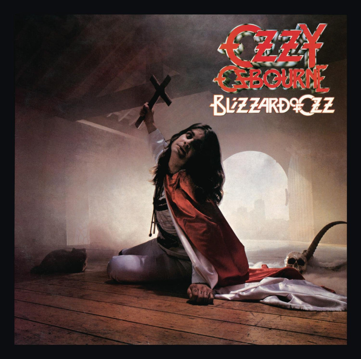 Ozzy Osbourne - Blizzard Of Ozz LP (Limited Edition Silver With Red Swirl Colored Vinyl)