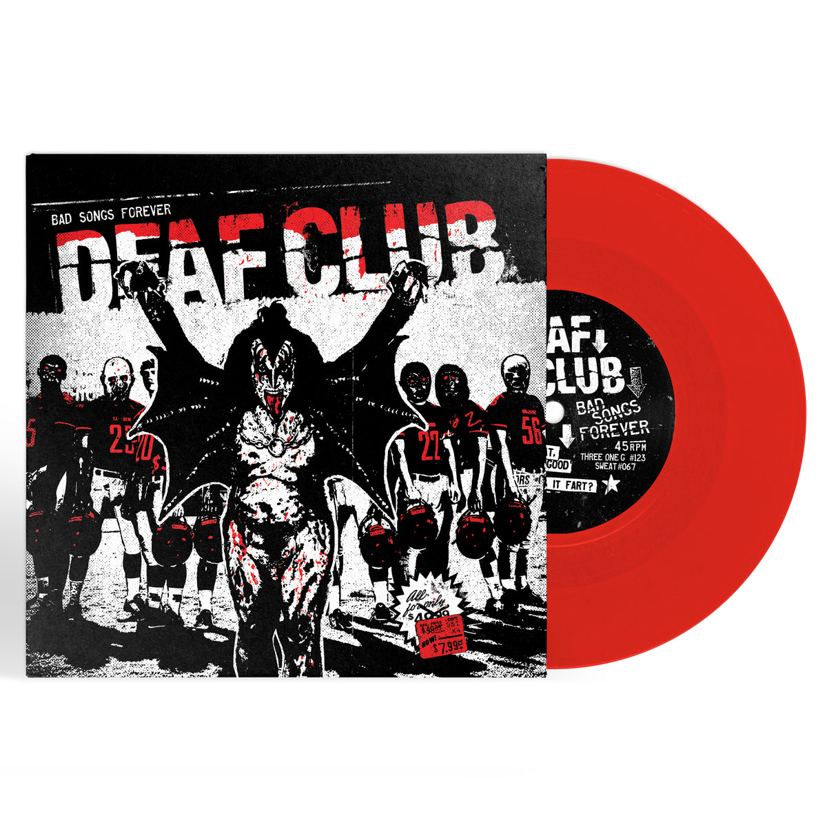 Deaf Club – Bad Songs Forever 7" (Red Vinyl)