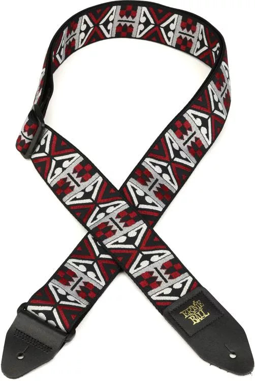 Ernie Ball - Primal Red Jacquard Guitar Strap