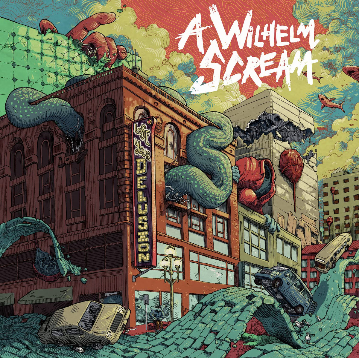 A Wilhelm Scream – Lose Your Delusion LP (Red & Black Vinyl, Gatefold, Download)