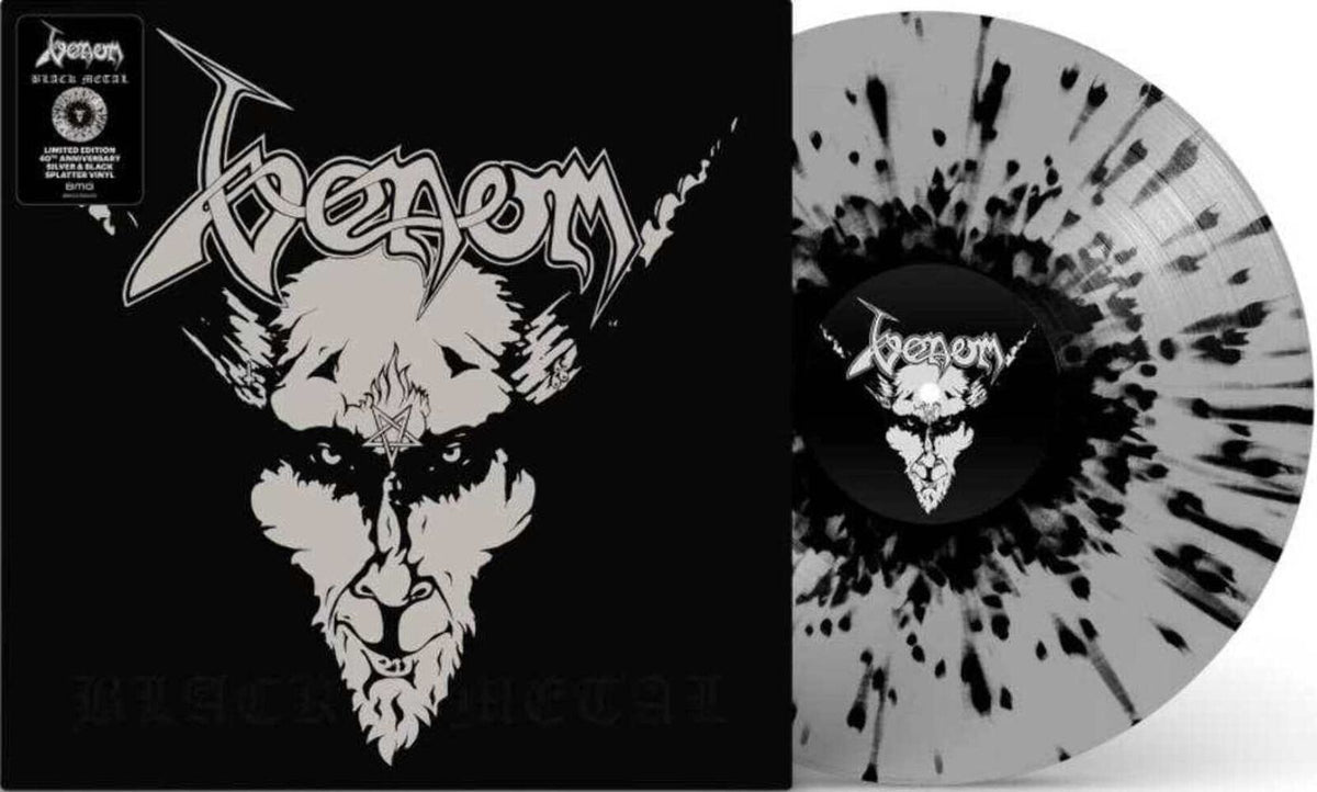 Venom – Black Metal LP (RSD Essential Black & Silver Splatter Vinyl)