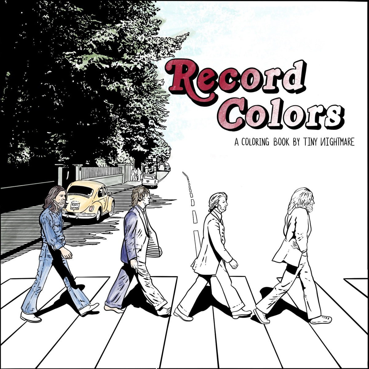 Record Colors: A Coloring Book by Tiny Nightmare