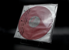 Vinyl Storage Solutions - 4mil Dual Pocket Outer Sleeve (12") with Resealable Flap - Crystal Clear CPP - Pack of 25 (DP4R12CPP)