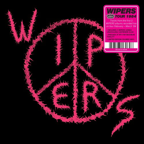 Wipers - Wipers aka Wipers Tour 84 LP (Colored Vinyl)