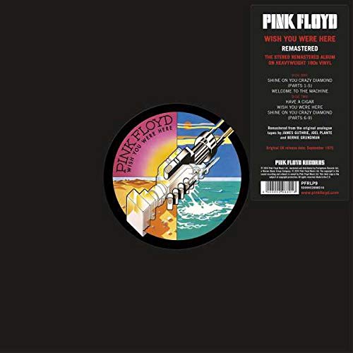 Pink Floyd - Wish You Were Here LP (Remastered, Reissue, 180g, EU Pressing, Comes in Black Plastic Outer Bag)